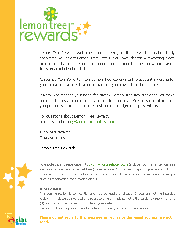 emailer samples
